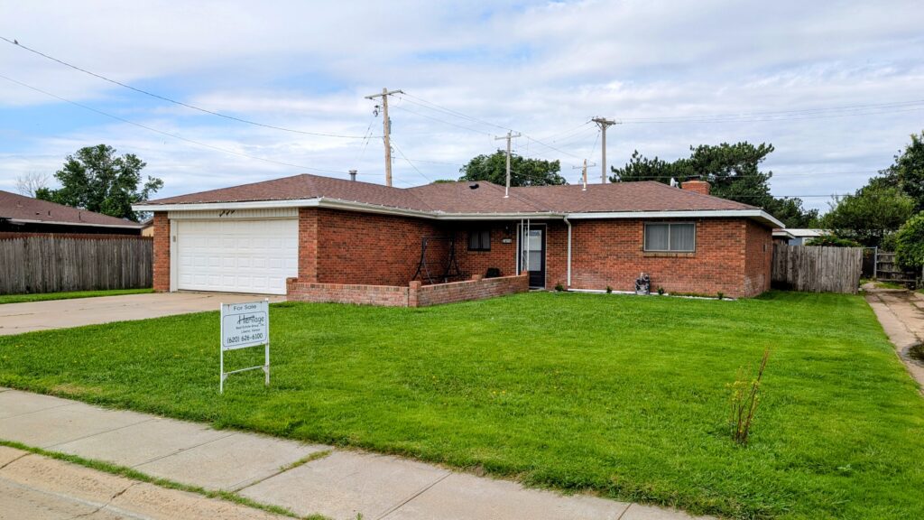 Front view of 2410 Ridge Road, Liberal, KS
